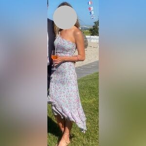 ASTR one shoulder floral dress